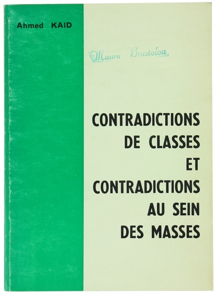CONTRADICTIONS DE CLASSES ET CONTRADICTIONS AU SEIN DES MASSES.