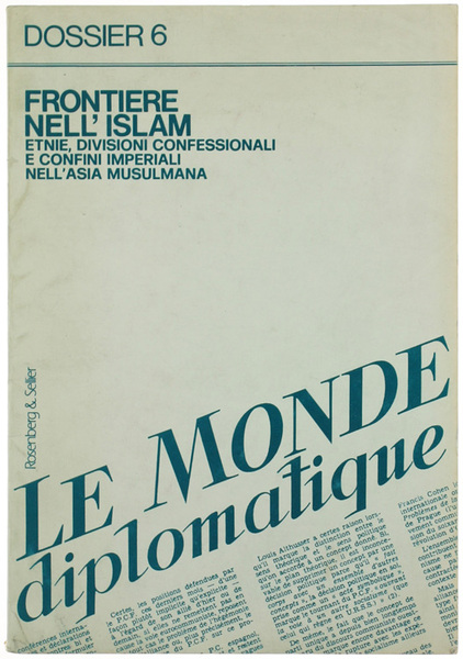 FRONTIERE NELL'ISLAM. Etnie, divisioni confessionali e confini imperiali nell'Asia musulmana.