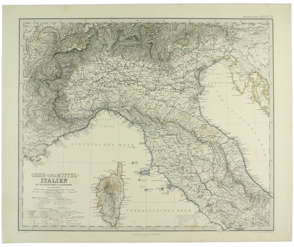 OBER UND MITTEL-ITALIEN IM MAASSSTABE VON 1:1.850.000.