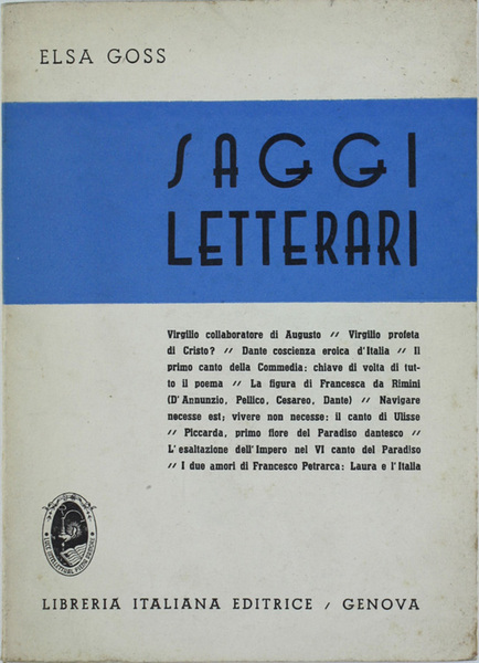 SAGGI LETTERARI.