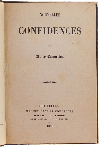 NOUVELLES CONFIDENCES.