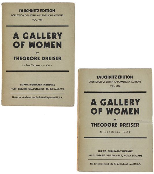 A GALLERY OF WOMEN. In two volumes.