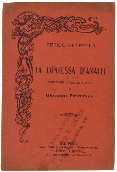LA CONTESSA D'AMALFI. Dramma lirico in 4 atti. Muscia di …