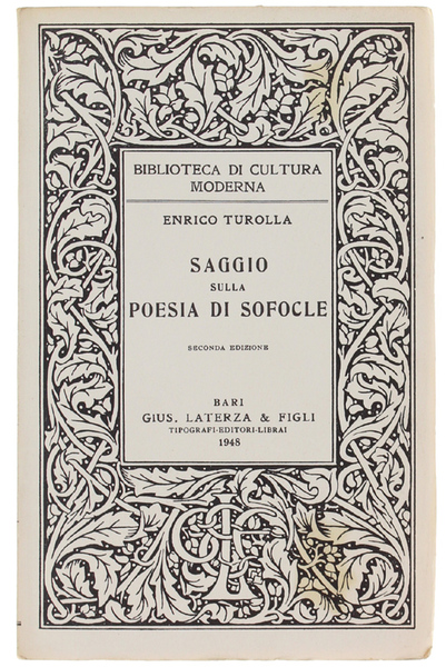 SAGGIO SULLA POESIA DI SOFOCLE.