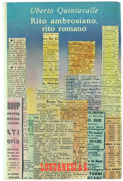 RITO AMBROSIANO, RITO ROMANO.