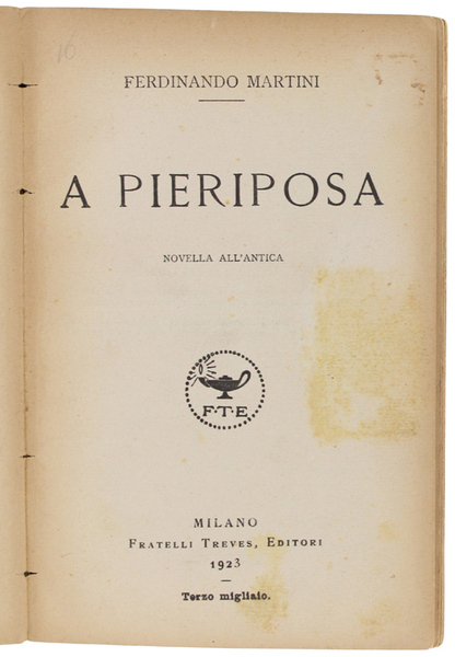 A PIERIPOSA. Novella all'antica