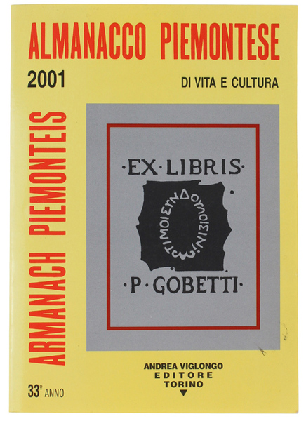 ALMANACCO PIEMONTESE 2001 ARMANACH PIEMONTEIS.