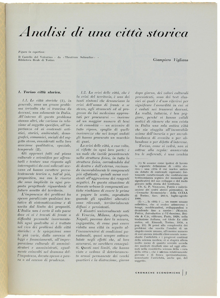 ANALISI DI UNA CITTA' STORICA. (Stralcio).