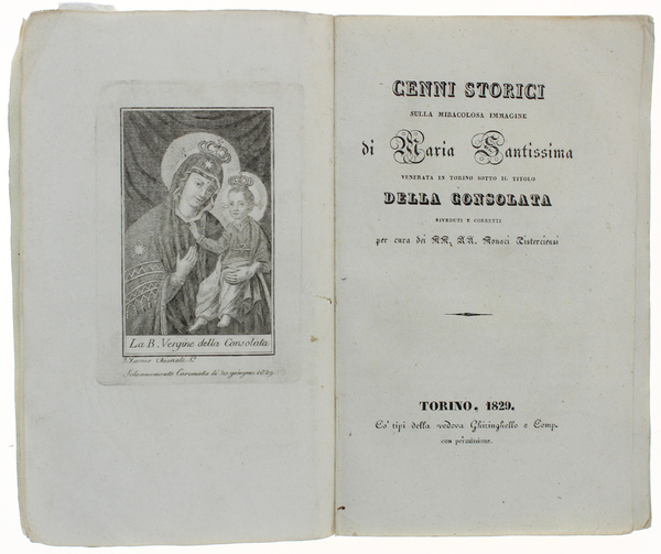 CENNI STORICI SULLA MIRACOLOSA IMMAGINE DI MARIA SANTISSIMA venerata in …