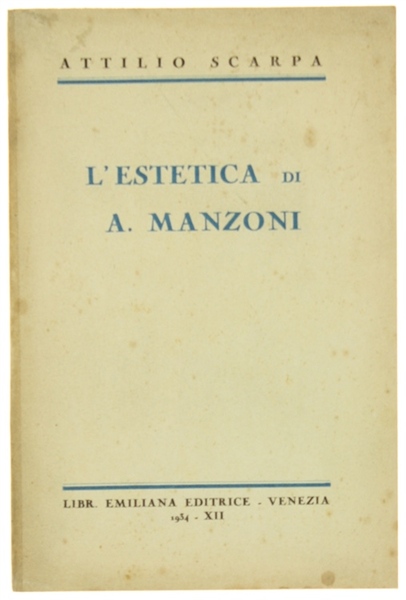 L'ESTETICA DI A. MANZONI.