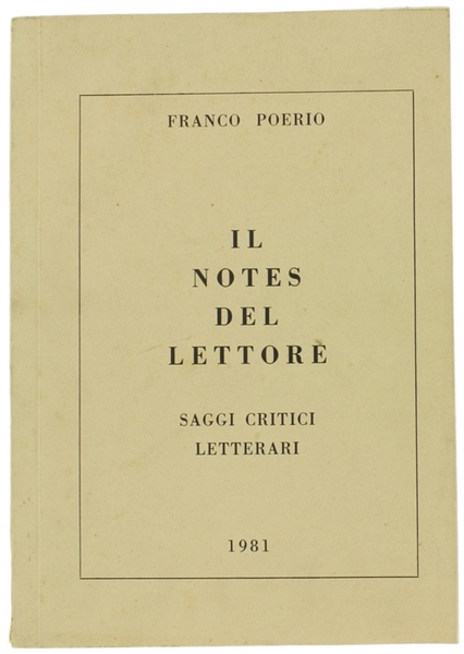IL NOTES DEL LETTORE. Raccolta di saggi, appunti e note …