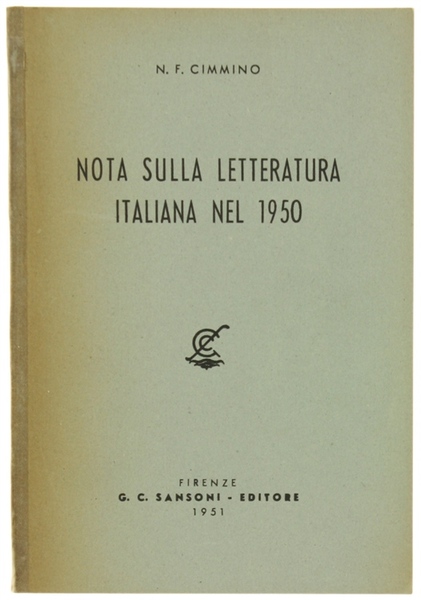 NOTA SULLA LETTERATURA ITALIANA NEL 1950.