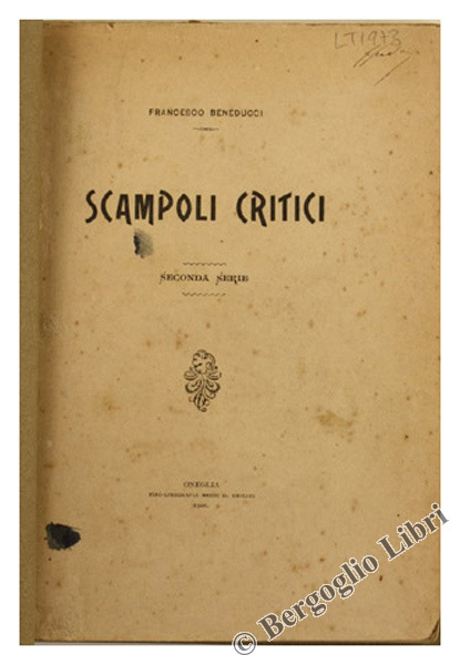 SCAMPOLI CRITICI. Seconda serie.