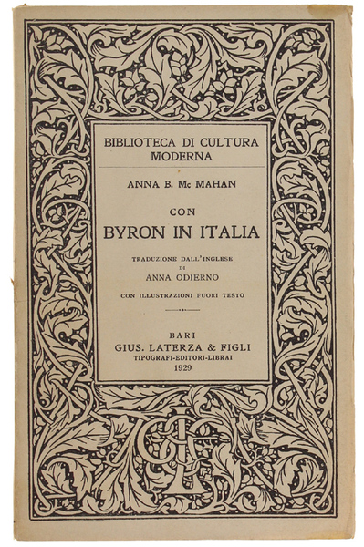 CON BYRON IN ITALIA. A cura di Anna Odierno con …