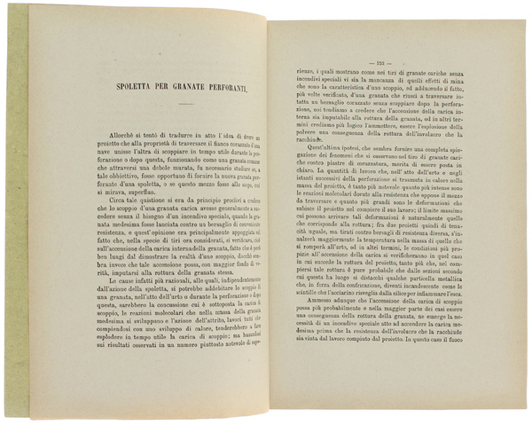 SPOLETTA PER GRANATE PERFORANTI. Stralcio.