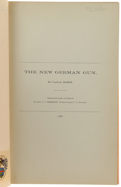 THE NEW GERMAN GUN (extract)