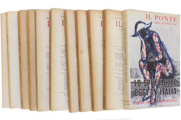 IL PONTE. Annata 1957 completa. Rivista di politica e letteratura …