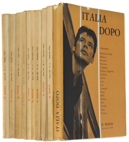 IL PONTE. Annata 1965 completa. Rivista di politica e letteratura …