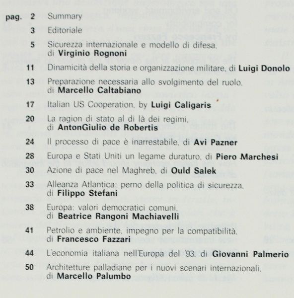 OCCIDENTE. Questioni della democrazia nell'area atlantica. N. 1 - 1992.