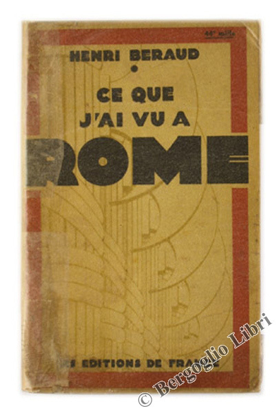 CE QUE J'AI VU A ROME.