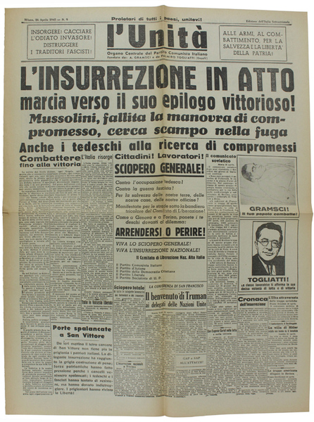 L'INSURREZIONE IN ATTO MARCIA VERSO IL SUO EPILOGO VITTORIOSO ! …