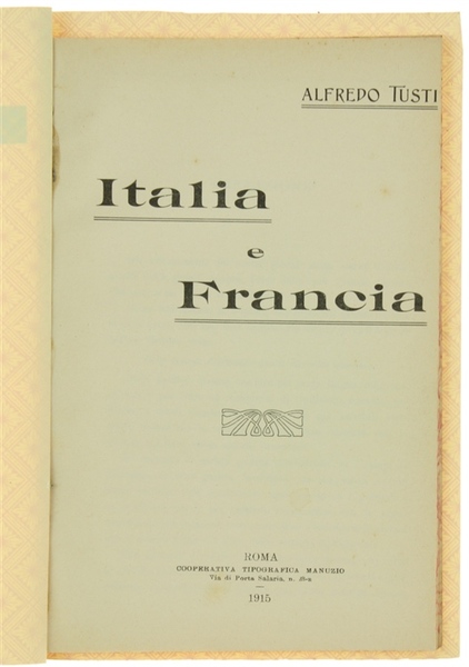 ITALIA E FRANCIA.