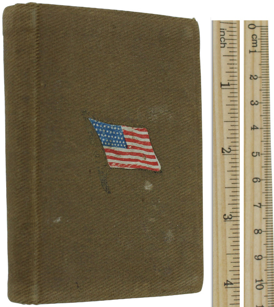 WWI SOLDIERS POCKET BIBLE AMERICAN FLAG: NEW TESTAMENT.
