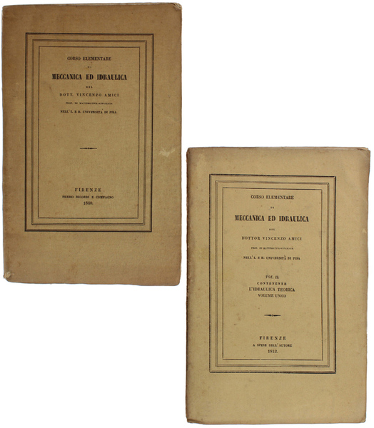 CORSO ELEMENTARE DI MECCANICA E IDRAULICA.