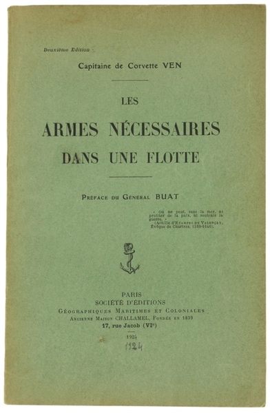 LES ARMES NECESSAIRES DANS UNE FLOTTE.