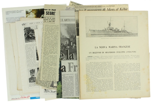 FLOTTA FRANCESE - SECONDA GUERRA MONDIALE: Stralci 1910-1989.