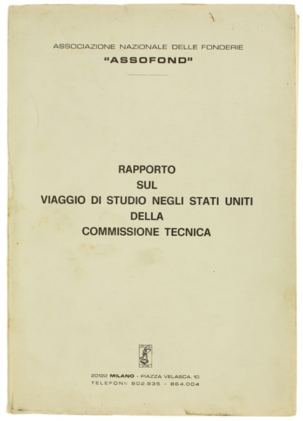 RAPPORTO SUL VIAGGIO DI STUDIO NEGLI STATI UNITI DELLA COMMISSIONE …