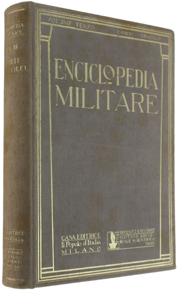 ENCICLOPEDIA MILITARE. Volume 3.