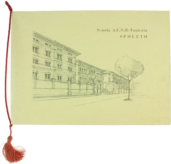 SCUOLA A.C.S. DI FANTERIA - SPOLETO. CALENDARIO 1969 con cordoncino …