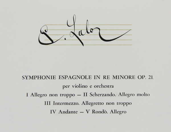 EDOUARD LALO - 2 dischi NUOVI nei fascicoli NUOVI: (Fabbri …