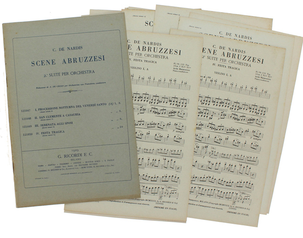 SCENE ABRUZZESI. 2° SUITE PER ORCHESTRA. Riduzione di A. De …