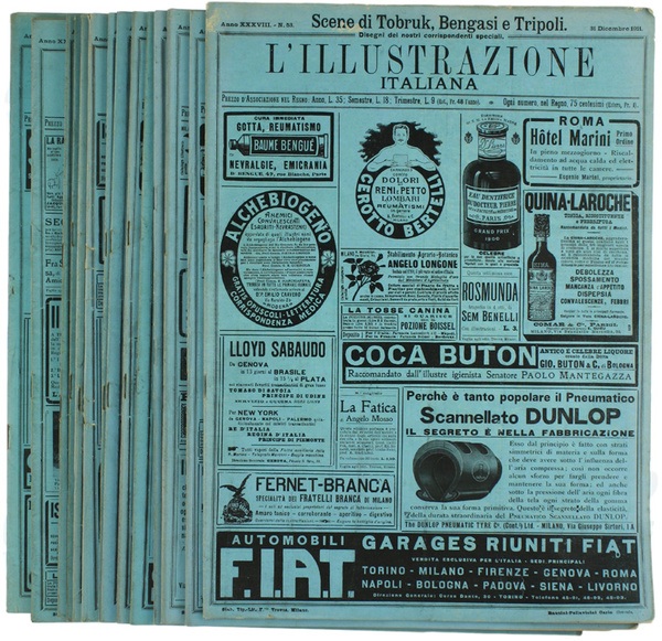L'ILLUSTRAZIONE ITALIANA. Anno 1911 [18 numeri]