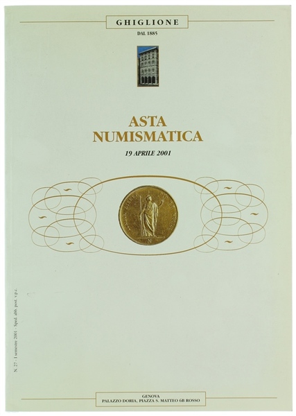 ASTA NUMISMATICA N. 27 - 19 aprile 2001.