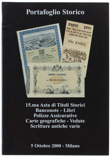 15.ma ASTA DI TITOLI STORICI - BANCONOTE - LIBRI - …