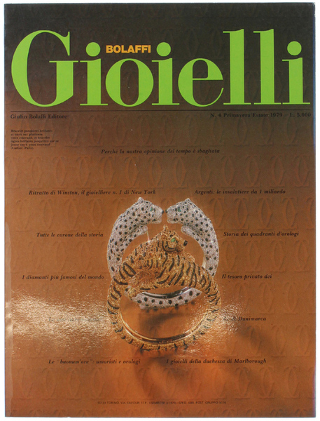 BOLAFFI GIOIELLI N. 4 - Primavera-Estate 1979.