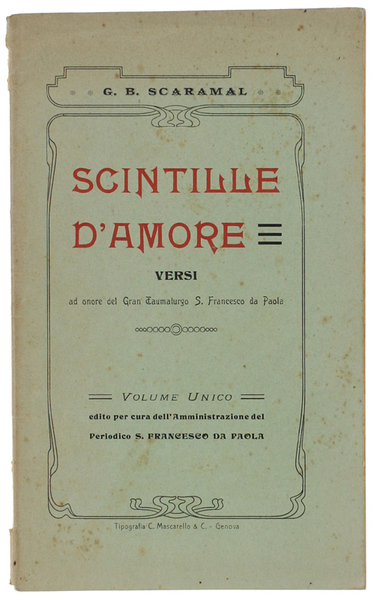 SCINTILLE D'AMORE - Versi.