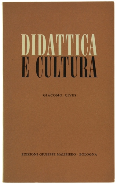 DIDATTICA E CULTURA.