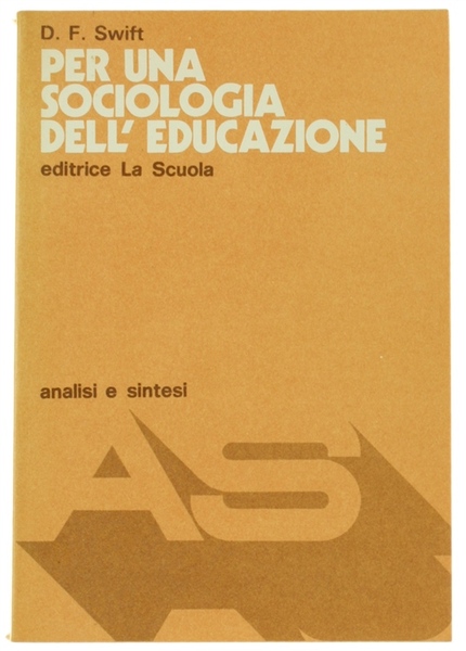 PER UNA SOCIOLOGIA DELL'EDUCAZIONE.
