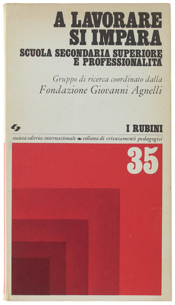 A LAVORARE SI IMPARA. Scuola Secondaria Superiore e professionalità. Gruppo …