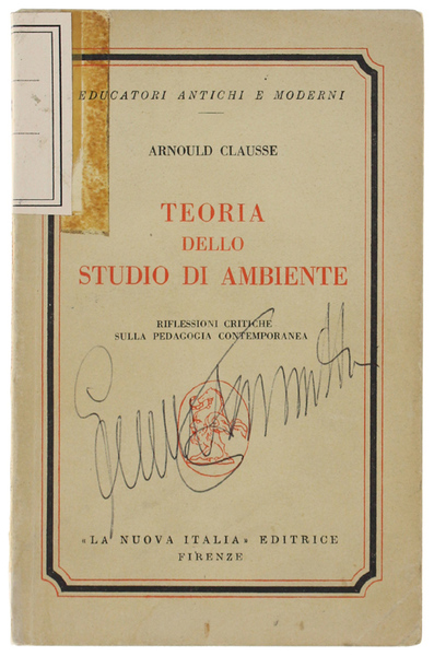 TEORIA DELLO STUDIO DI AMBIENTE. Riflessioni critiche sulla pedagogia contemporanea.