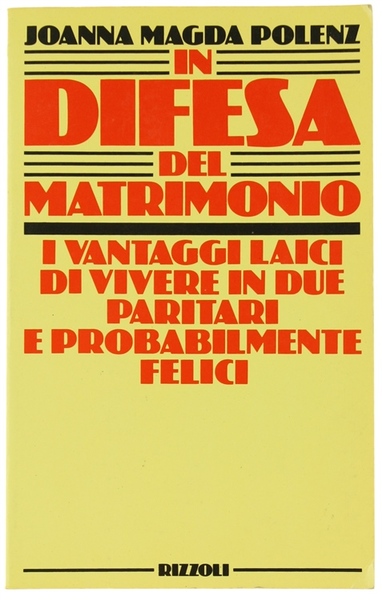 IN DIFESA DEL MATRIMONIO.