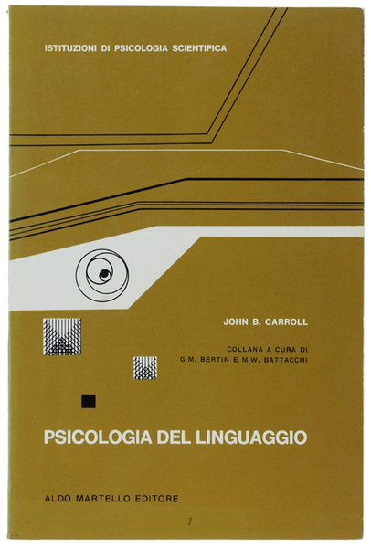 PSICOLOGIA DEL LINGUAGGIO.