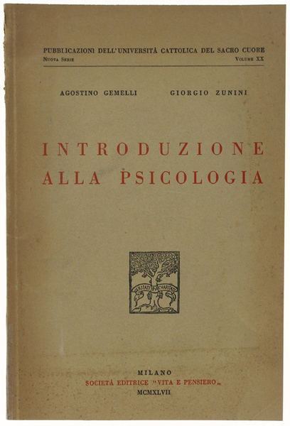 INTRODUZIONE ALLA PSICOLOGIA.