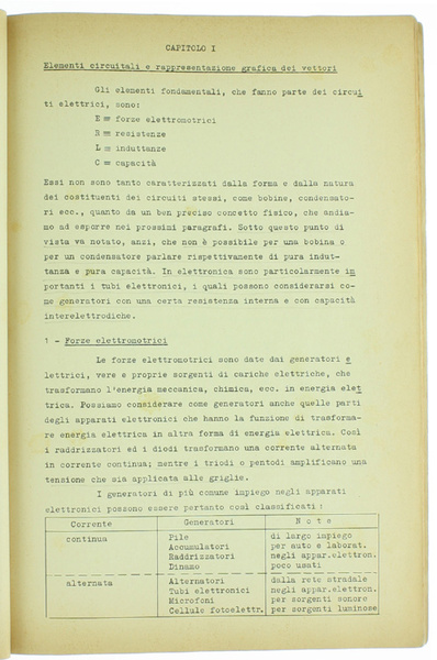 TEORIA DEI CIRCUITI.