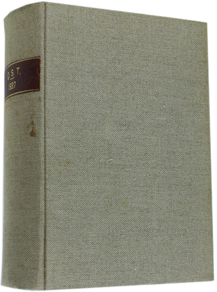 QST - Devoted Entirely to Amateur Radio. Volume XXI- 1937 …