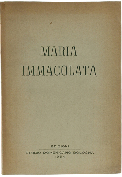 MARIA IMMACOLATA.